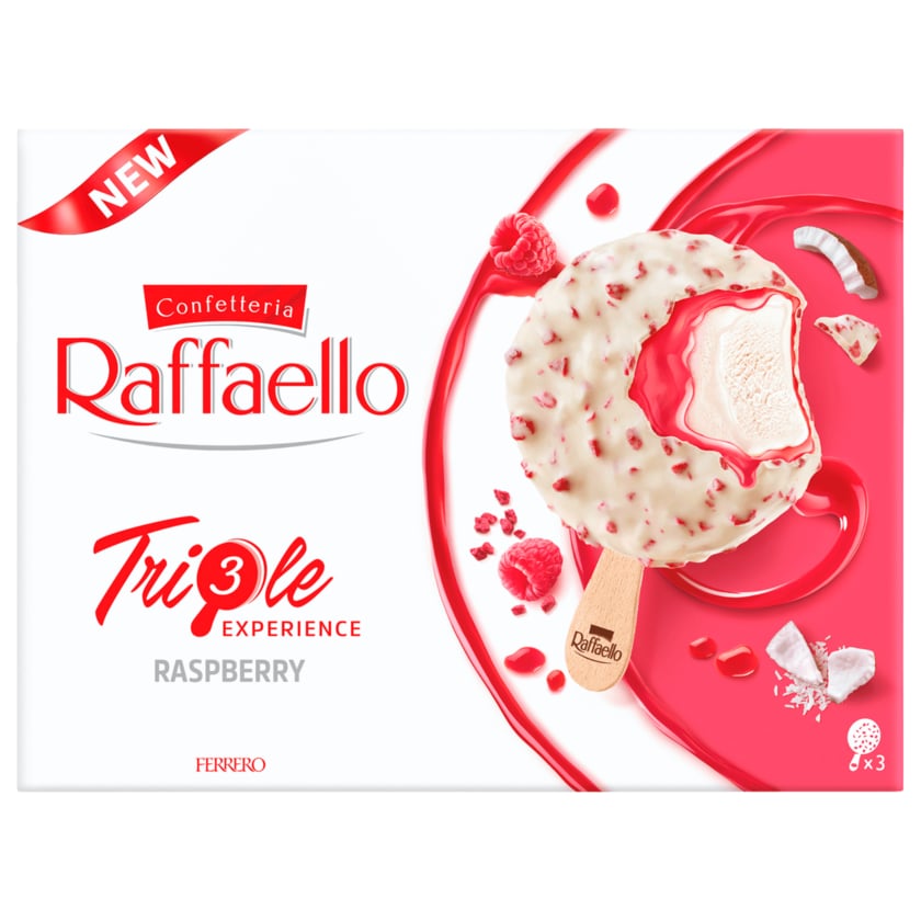 Raffaello Eis Triple Experience Raspberry 3x60ml
